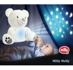 Milly Mally Bear pluszak z projektorem dla niemowląt