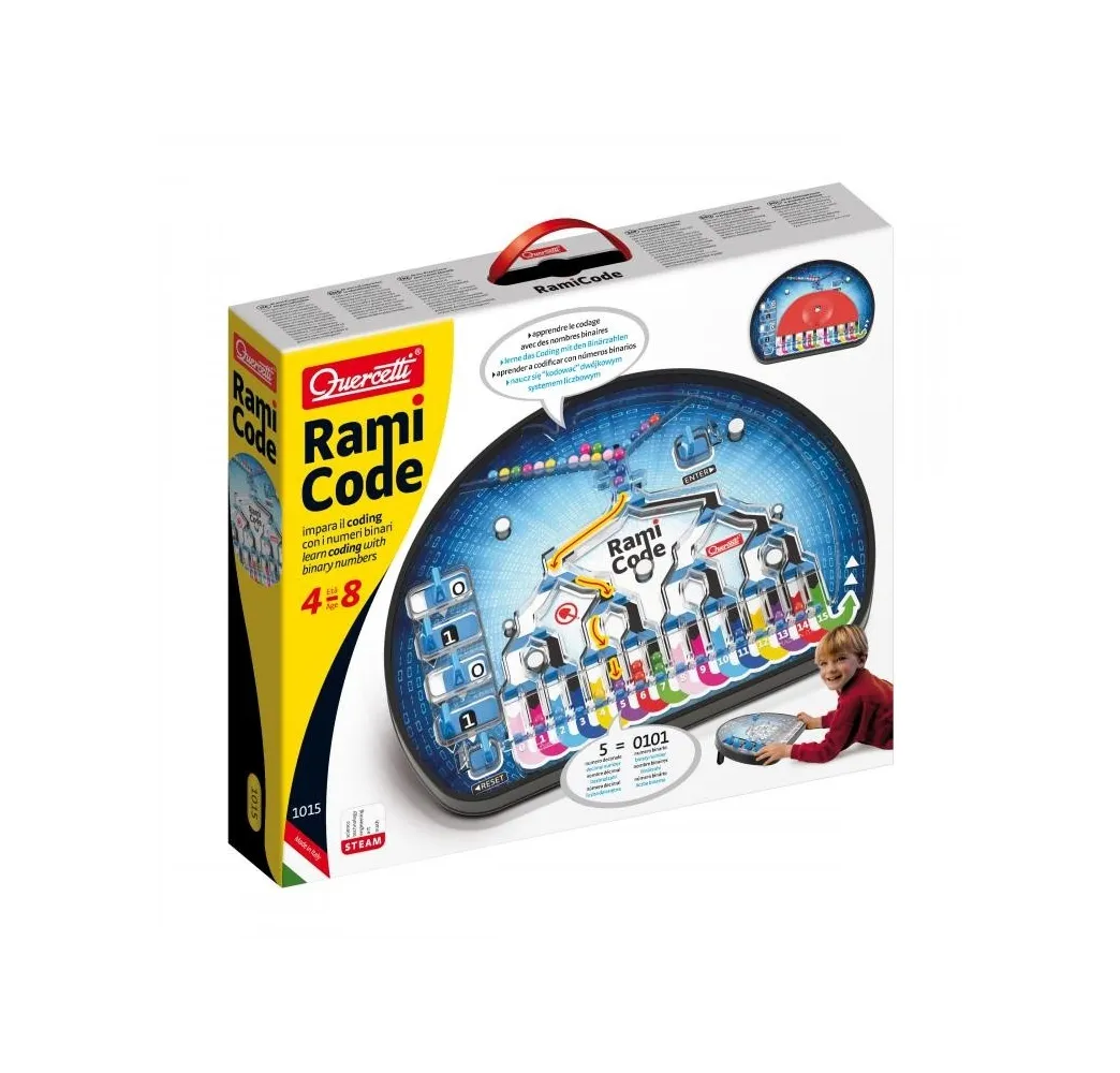 Quercetti Rami Code – zestaw naukowy edukacyjny dla dzieci 4+