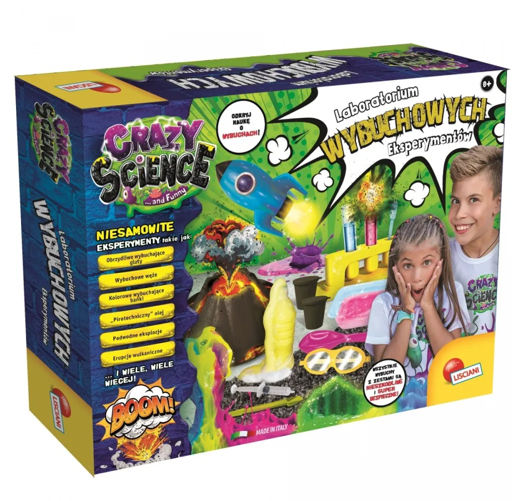 Lisciani Crazy Science Laboratorium – zestaw naukowy dla dzieci 8+