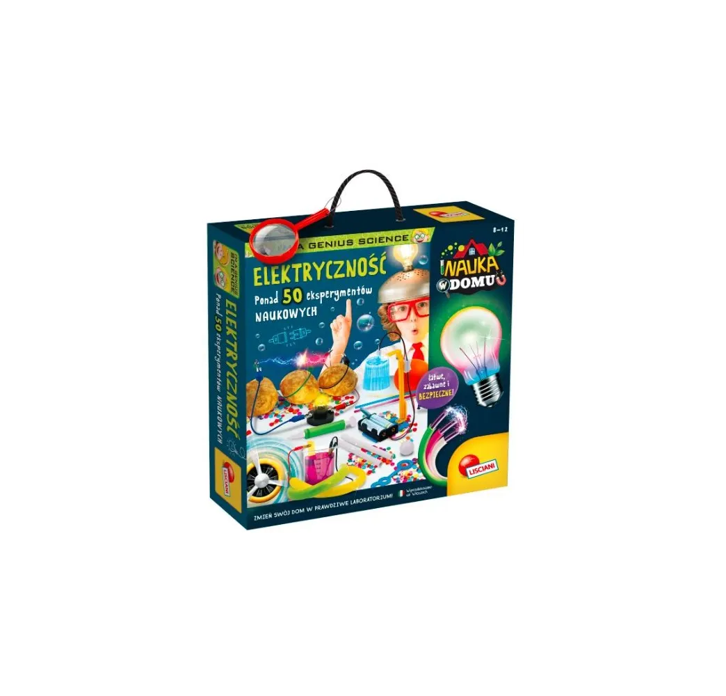 Lisciani I'm A Genius Elektryczność – zestaw naukowy dla dzieci 8+