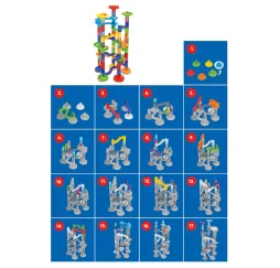Askato Tor kuleczkowy 78 el. – klocki konstrukcyjne 3+