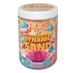 Tuban Piasek dynamiczny różowy 1kg – zabawka kreatywna 3+