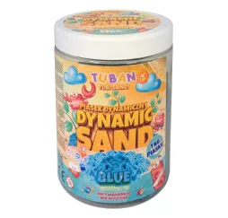 Tuban Piasek dynamiczny niebieski 1kg – zabawka kreatywna