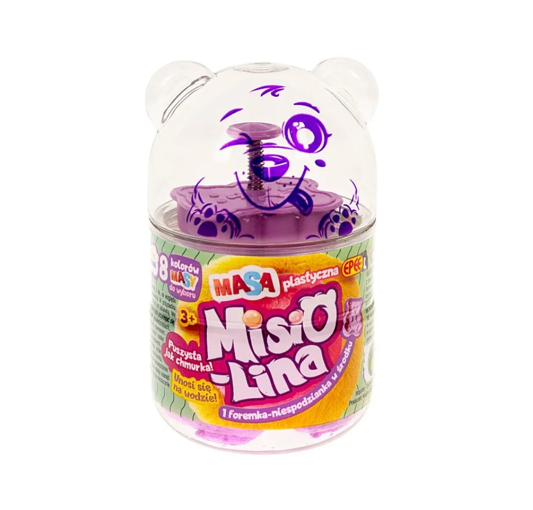 Epee Misiolina różowa masa plastyczna – zestaw kreatywny 3+