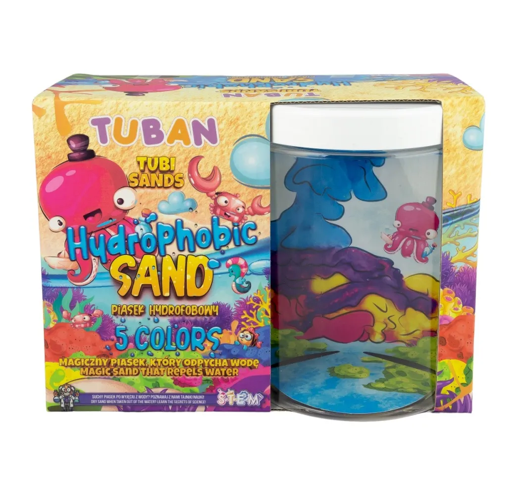 Tuban Piasek hydrofobowy – zestaw kreatywny z akwarium