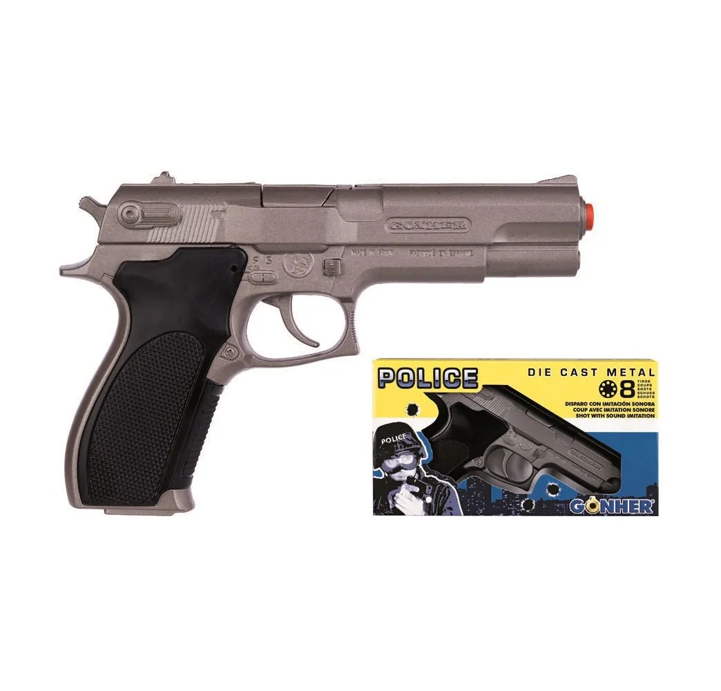 Pulio Pistolet policyjny metalowy dla chłopców 3+