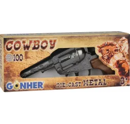 Pulio Rewolwer kowbojski metalowy dla chłopca 3+