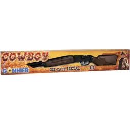 Pulio Strzelba kowbojska metalowa 12 naboi Gonher