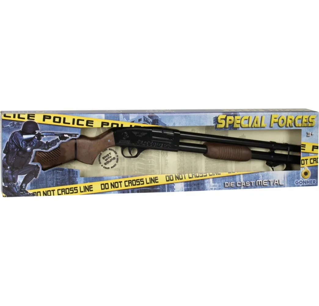 Pulio Strzelba policyjna metalowa 79 cm dla chłopców 3+