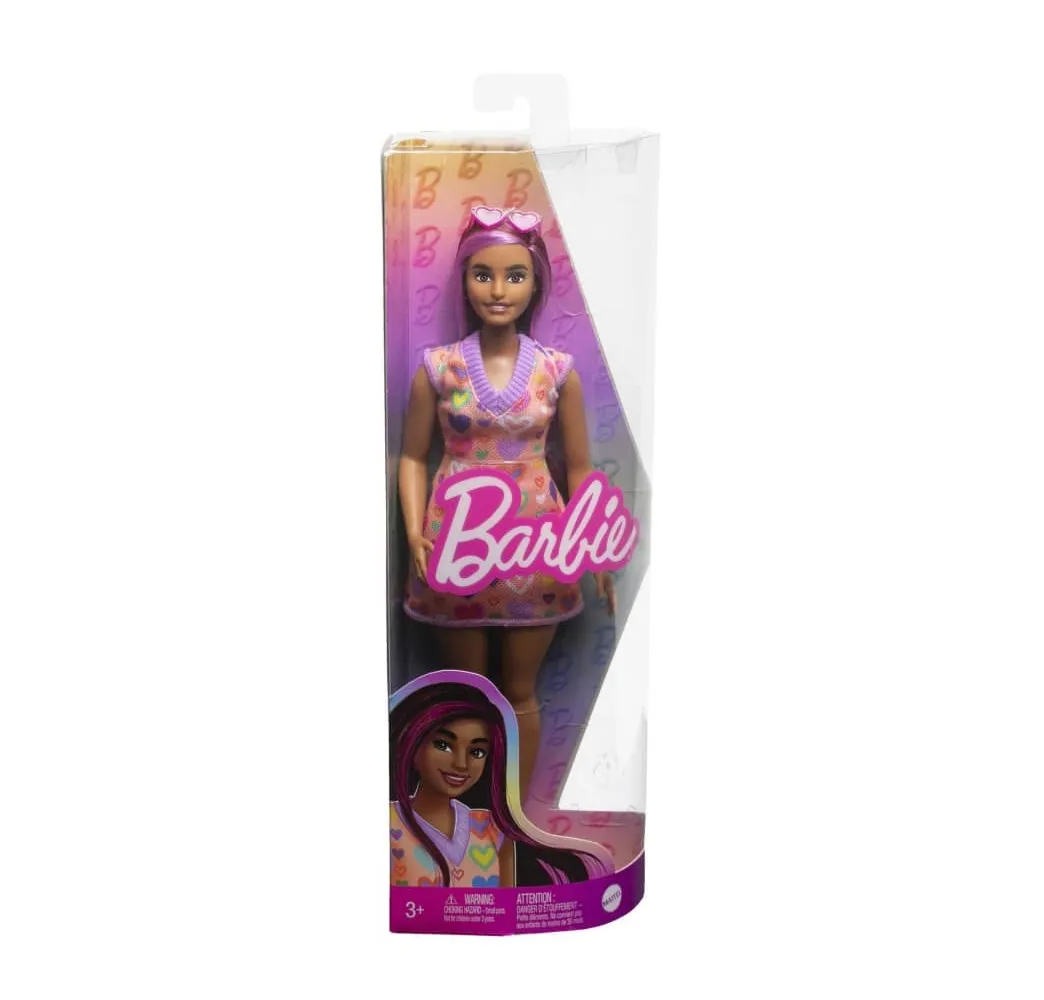 Barbie Fashionistas lalka w serduszkowej sukience