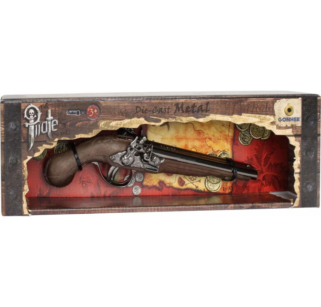 Pulio Metalowy pistolet pirata – zabawa dla chłopców 6+