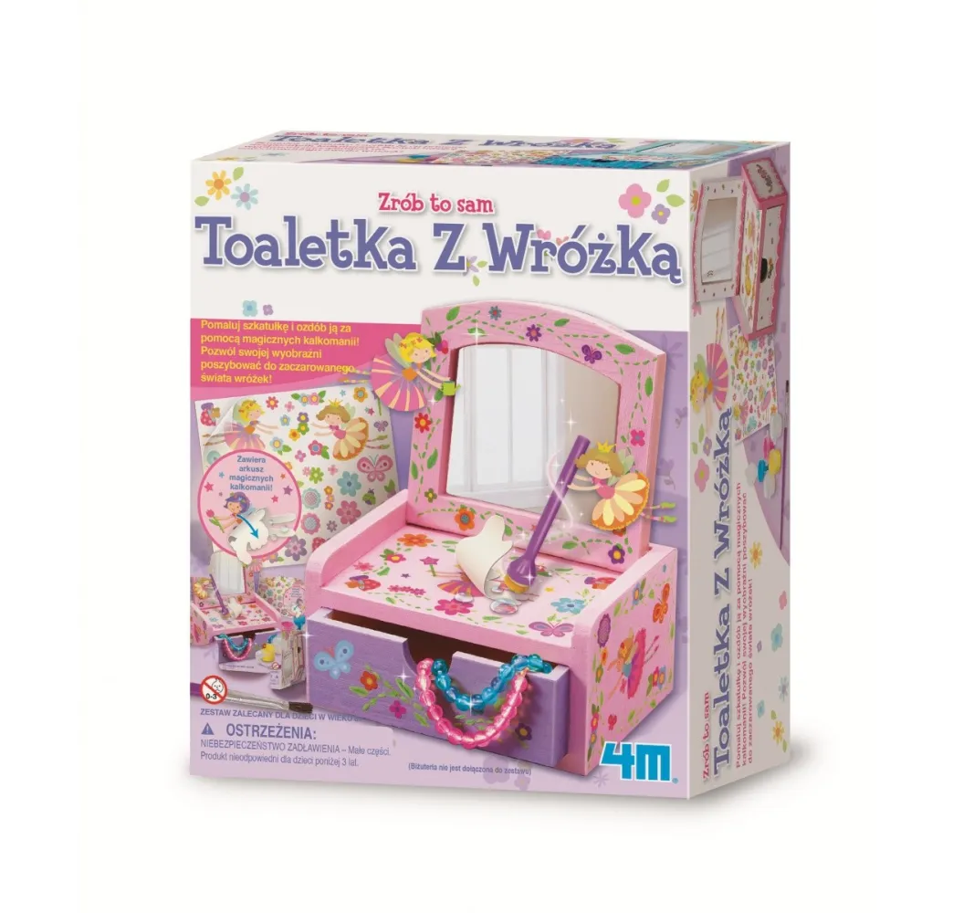 4m Toaletka z wróżką zestaw kreatywny dla dziewczynek