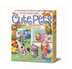 4m Odlewy Gipsowe słodkie zwierzaki – zestaw kreatywny dla dzieci