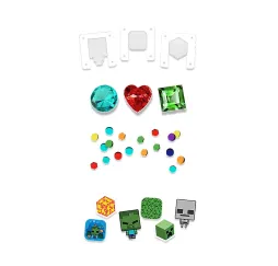 Epee Naklejkomat 3D Minecraft zestaw kreatywny dla dzieci