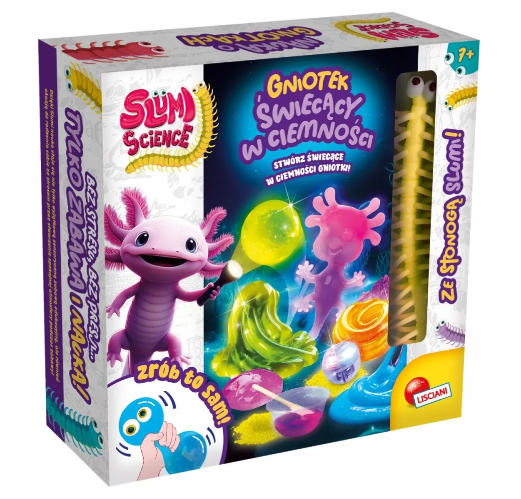 Lisciani Slumi Science zestaw kreatywny świecący 7+
