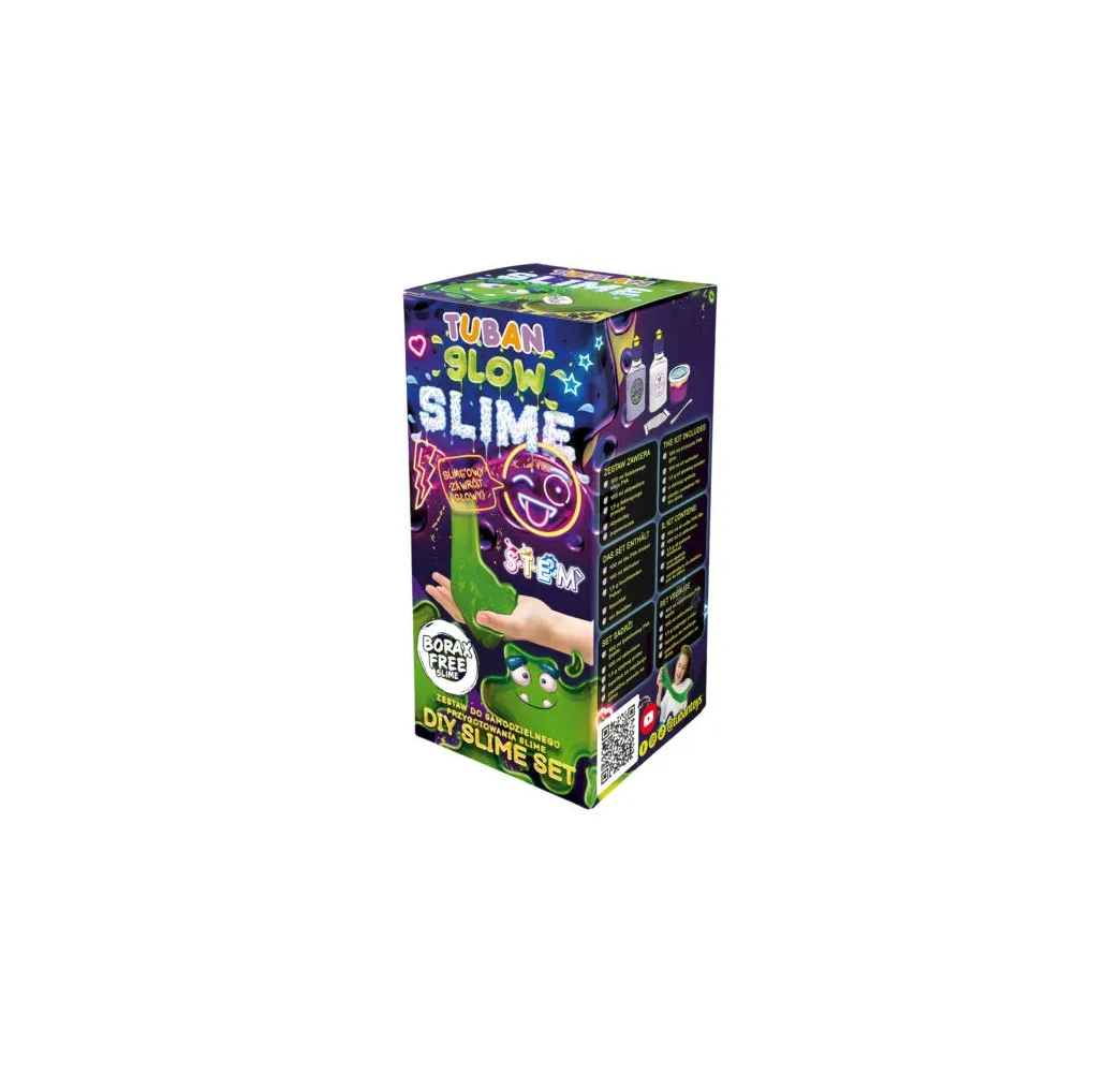 Tuban super slime Glow in the dark zestaw kreatywny dla dzieci