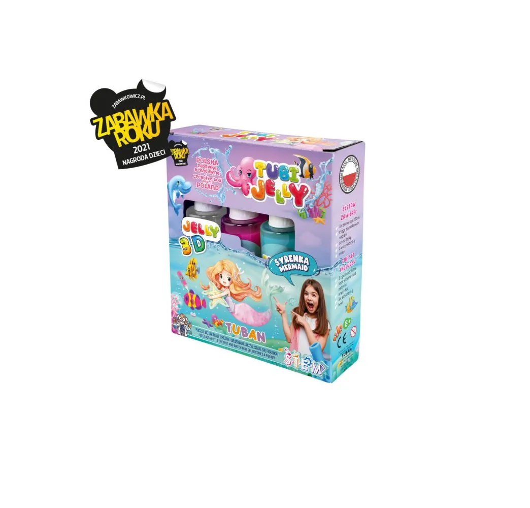 Tuban Tubi Jelly Syrenka zestaw kreatywny dla dziewczynek 8+