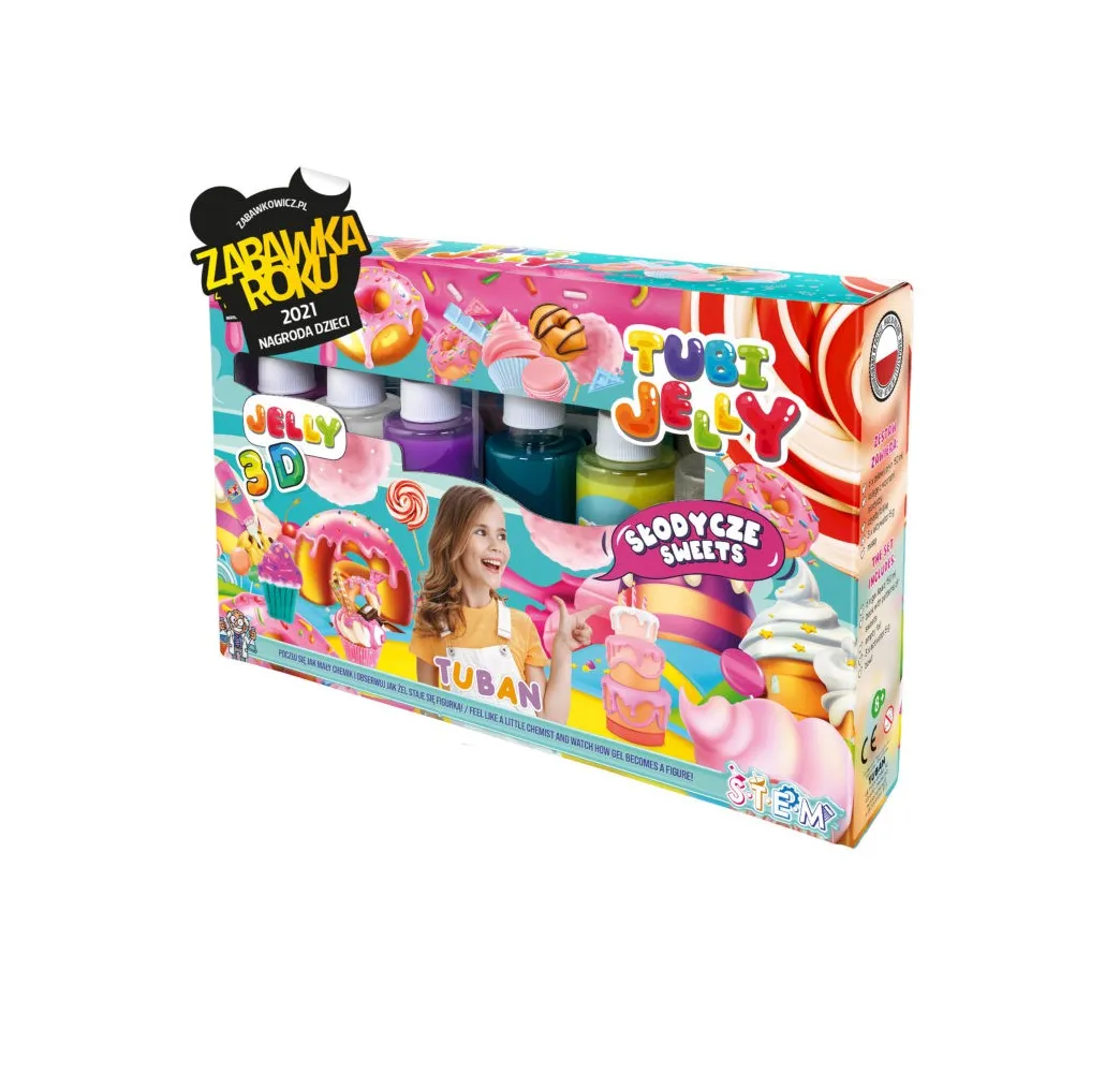 Tuban Tubi Jelly 6 kolorów figurki kreatywne dla dziewczynek