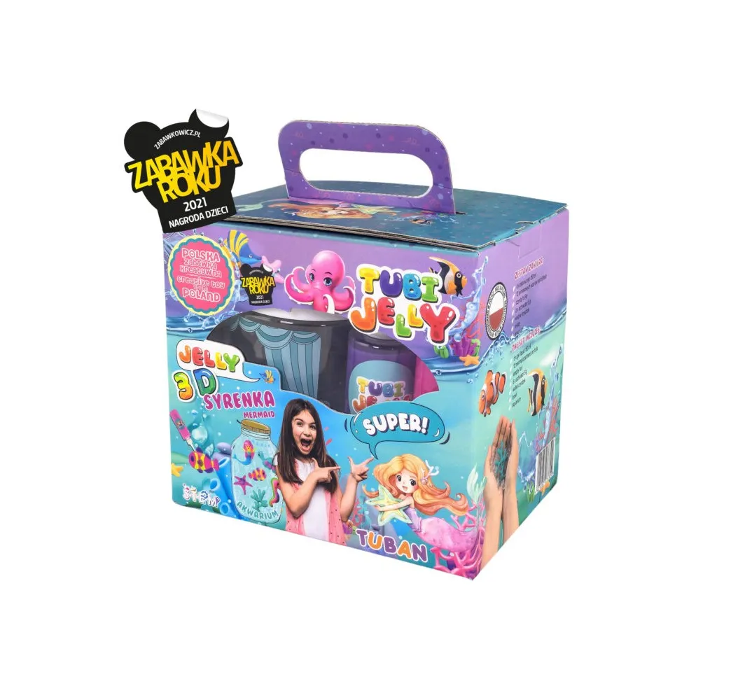 Tubi Jelly małe akwarium Syrenka figurki kreatywne TUBAN