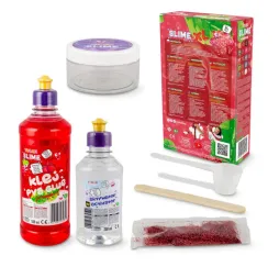 Tuban Masa plastyczna super slime Truskawka zestaw kreatywny