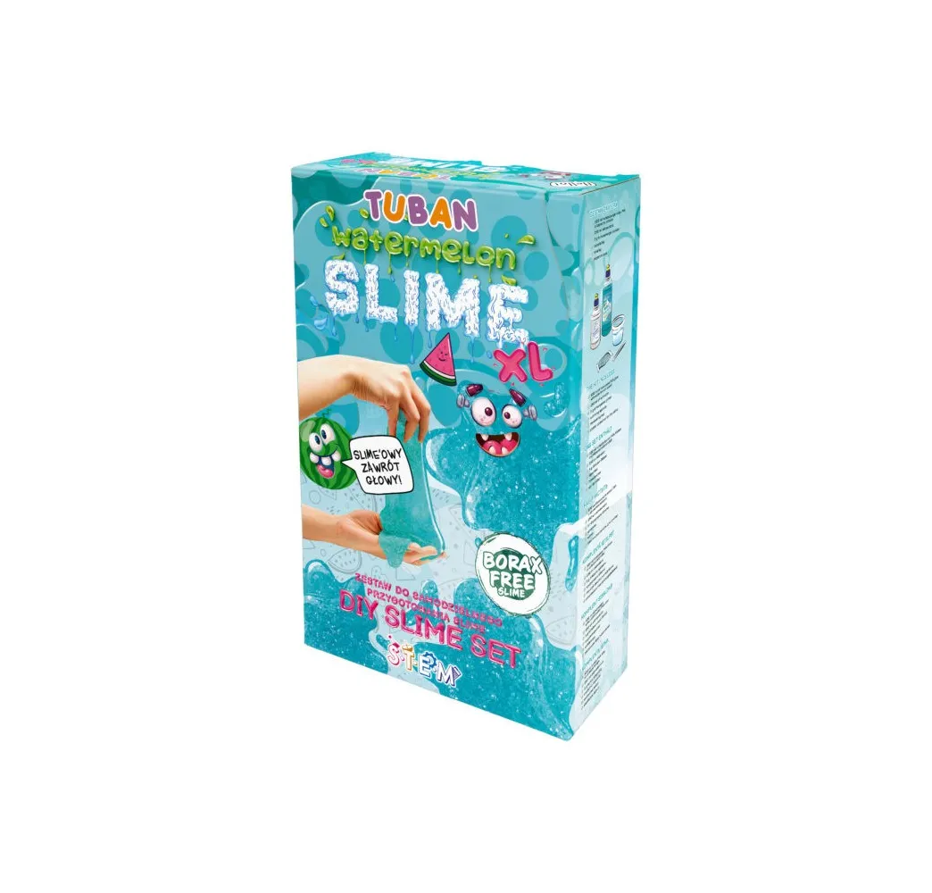 Tuban Super Slime Arbuz XL – masa plastyczna z brokatem kreatywna