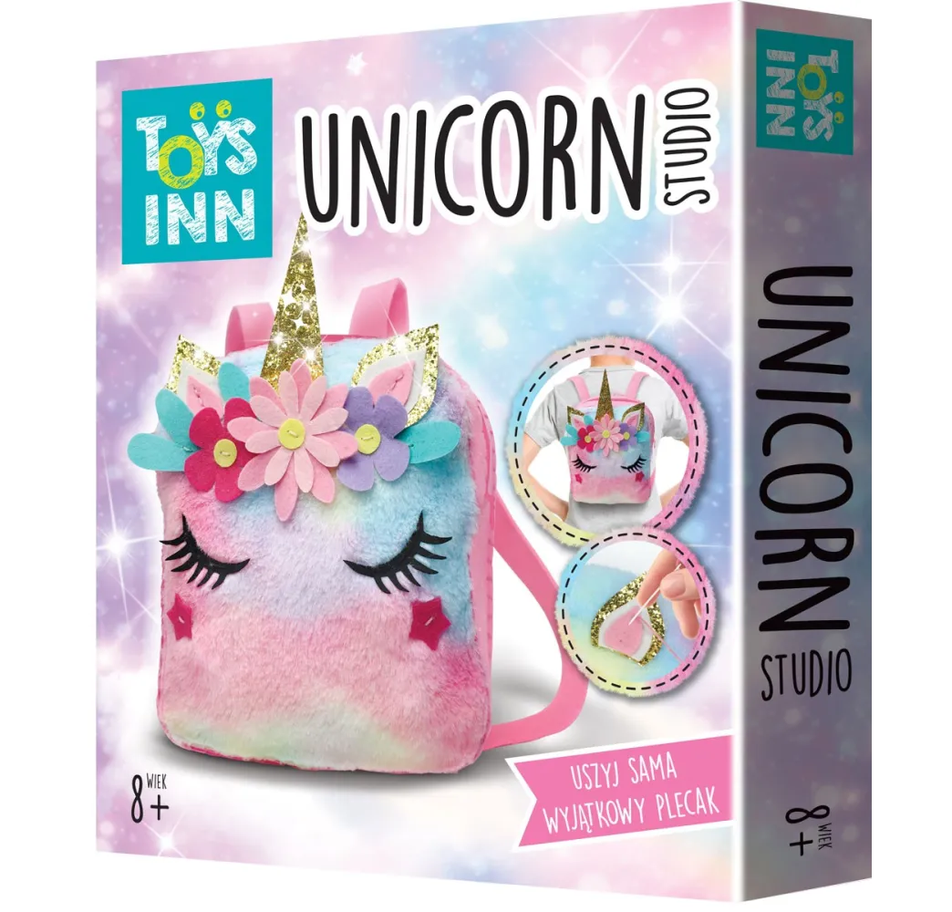 Stnux Zestaw do szycia plecak jednorożec – zabawki kreatywne