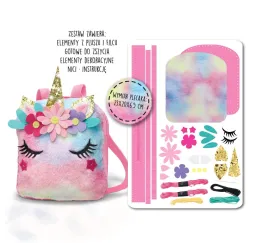 Stnux Zestaw do szycia plecak jednorożec – zabawki kreatywne