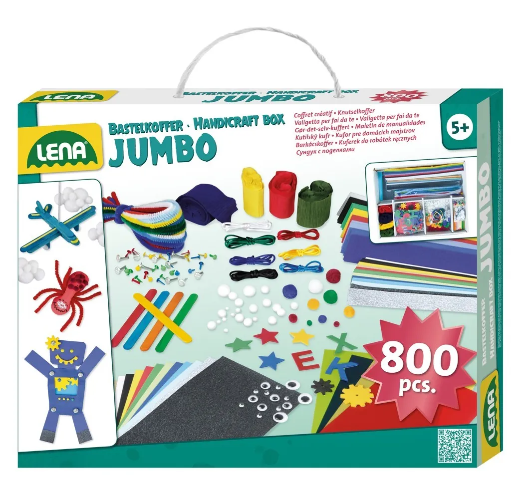 Lena Zestaw kreatywny 800 el. do robótek ręcznych 5+
