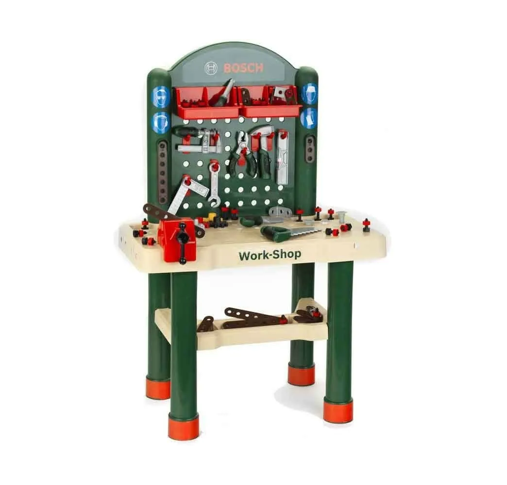 Klein Warsztat Bosch 82 el. – kreatywna zabawka dla chłopców 3+