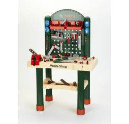 Klein Warsztat Bosch 82 el. – kreatywna zabawka dla chłopców 3+