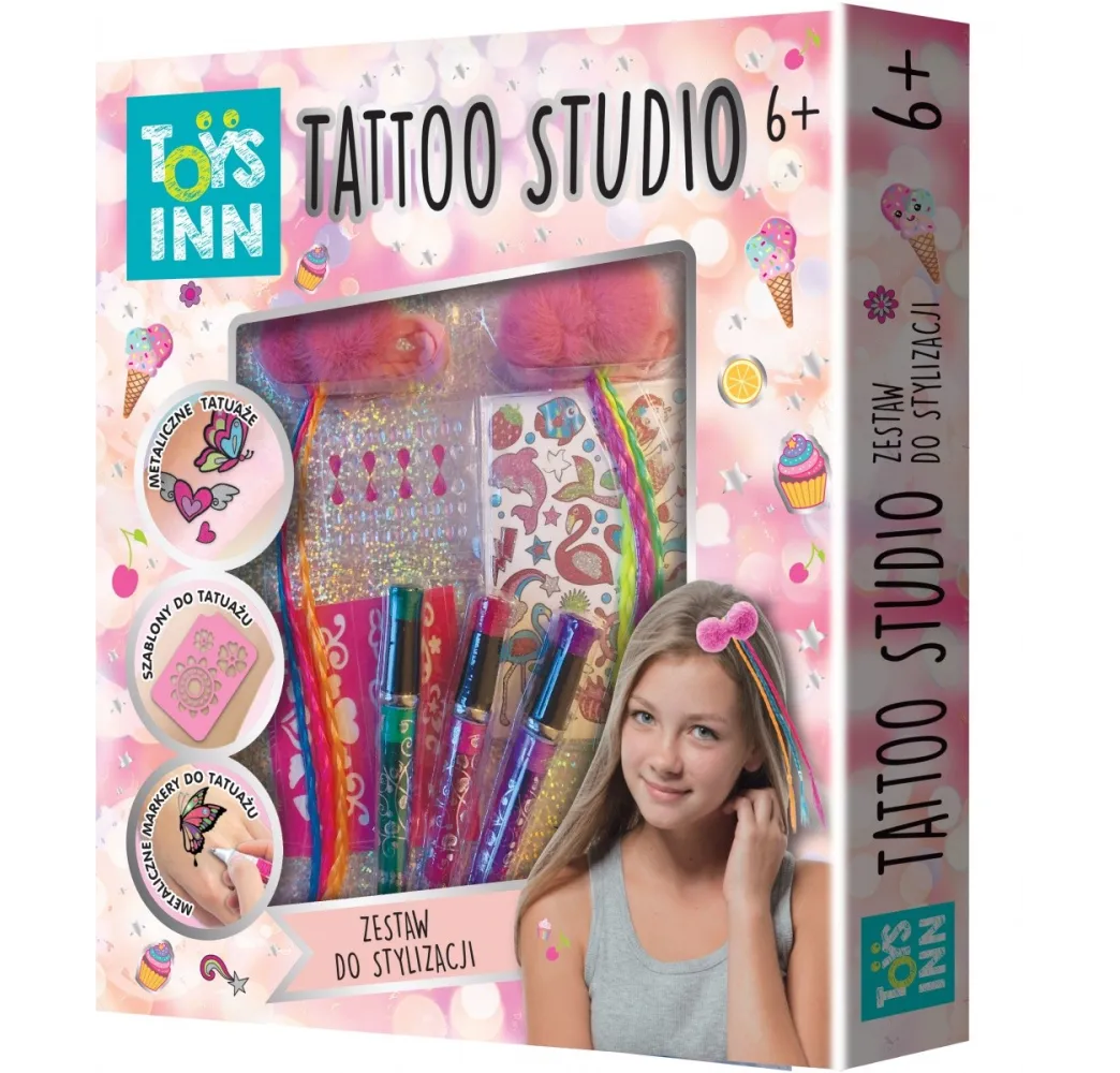 Stnux Tatoo studio zestaw do włosów z warkoczykami 8+
