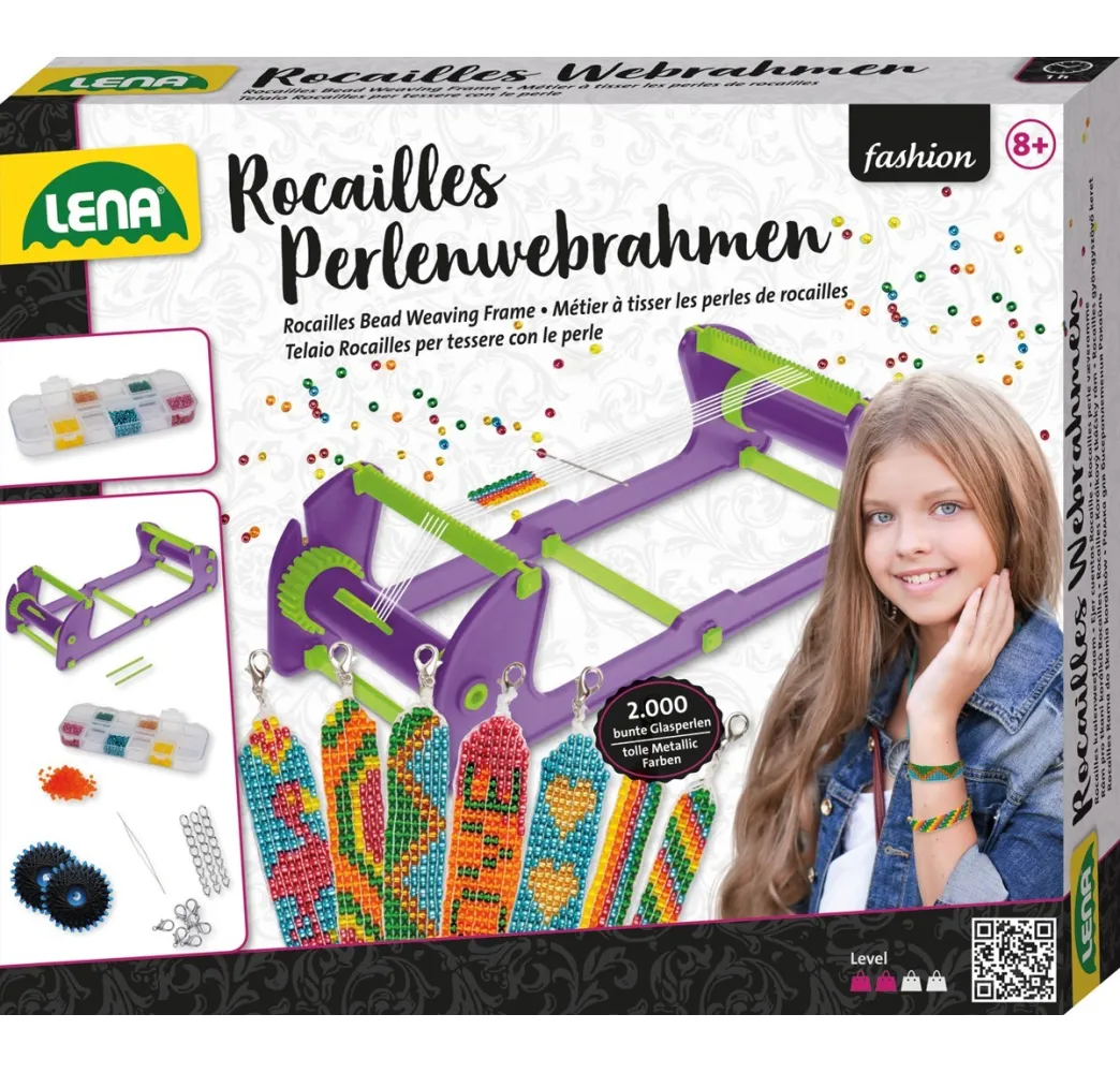 Lena Zestaw do tkania koralików kreatywny dla dziewczynek