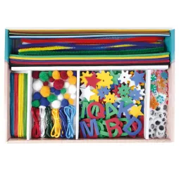 Lena zestaw rękodzieło 400 el. niebieski – zabawki kreatywne