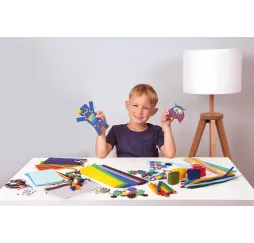 Lena zestaw rękodzieło 400 el. niebieski – zabawki kreatywne