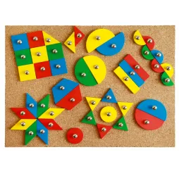 Lena Przybijanka figury geometryczne zestaw kreatywny 3+