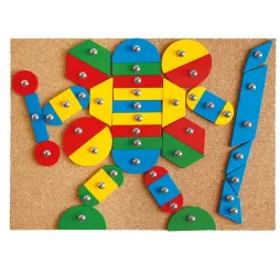 Lena Przybijanka figury geometryczne zestaw kreatywny 3+