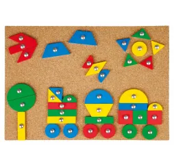 Lena Przybijanka figury geometryczne zestaw kreatywny 3+