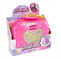 Nice Walizka Make Up Girabrilla różowa – zestaw dla dziewczynek