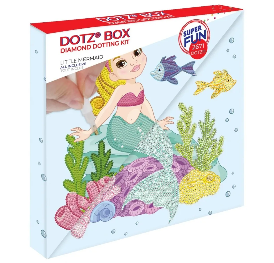 Mała syrenka Diamond Dotz zestaw kreatywny Dante 6+