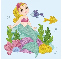 Mała syrenka Diamond Dotz zestaw kreatywny Dante 6+