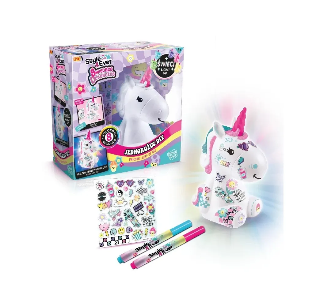 Epee Świecące Dekorożce Jednorożec DIY figurka dla dzieci