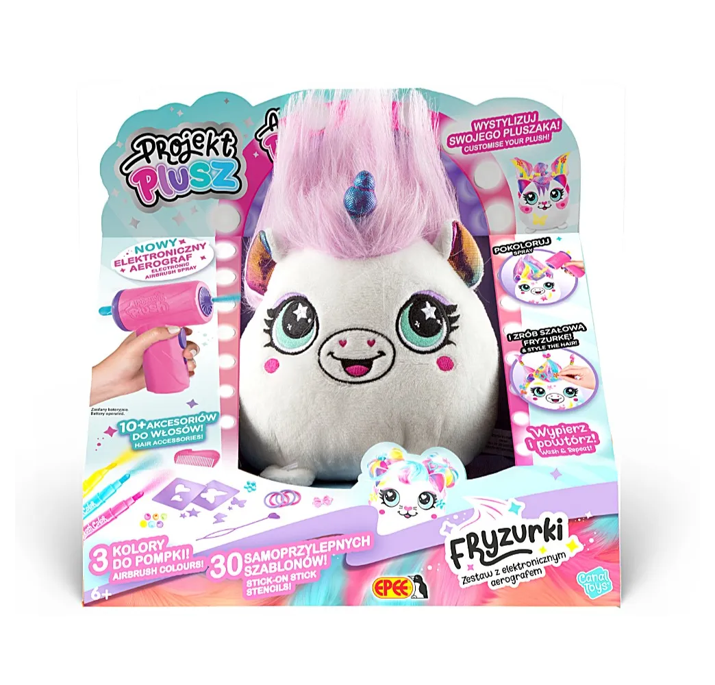 Maskotka Projekt Plusz Fryzurki Epee – kreatywna zabawka dla dziewczynek