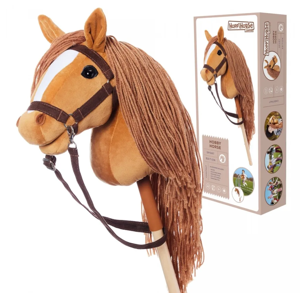 Hobby Horse HOPPIHORSE A3 Chestnut – pluszak na kiju Tootiny