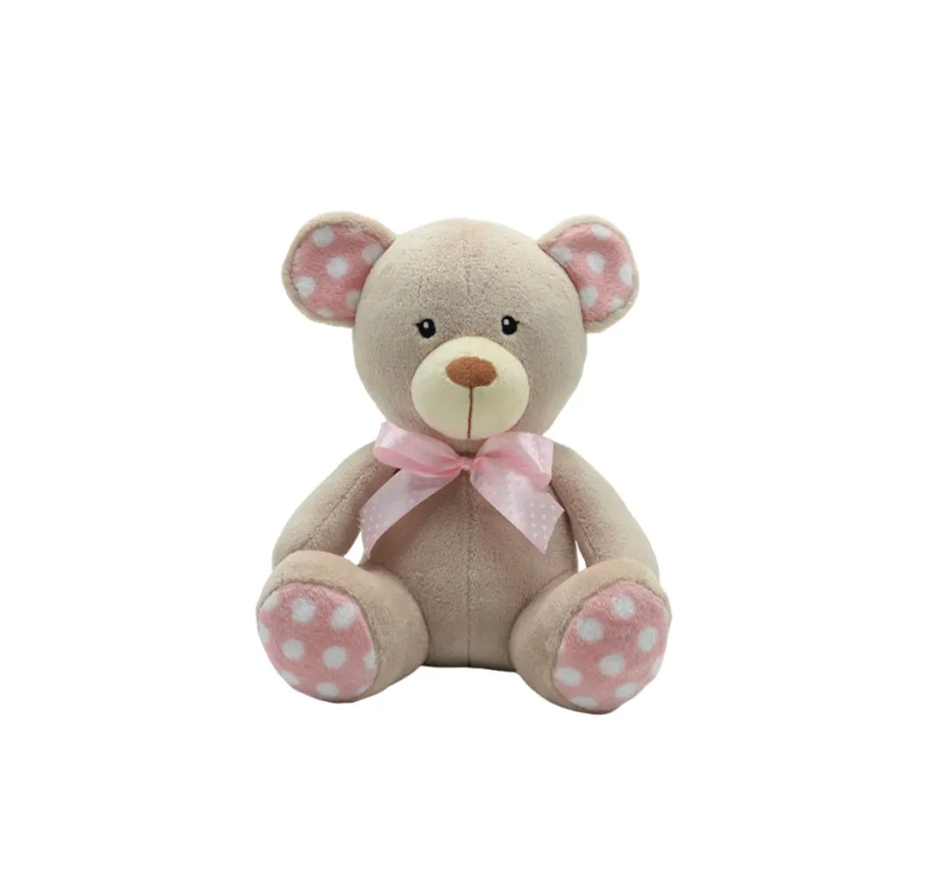 Tulilo Maskotka Miś kropek beżowy 25 cm – przytulanka pluszak