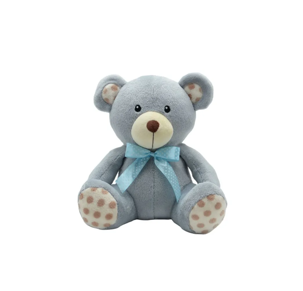 Tulilo Maskotka Miś kropek szary 30 cm – przytulanka dla dzieci