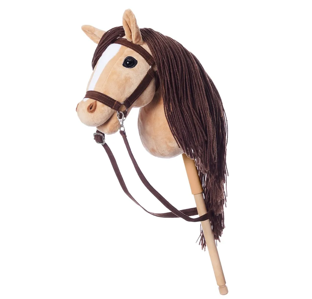 Tootiny Hobby Horse beżowy – pluszak na kiju A3