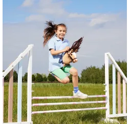 Tootiny Hobby Horse beżowy – pluszak na kiju A3