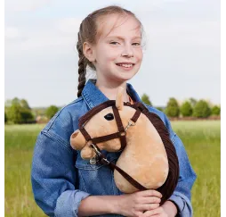 Tootiny HOPPIHORSE A4 beżowy koń na kiju 3+