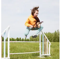 Tootiny HOPPIHORSE A4 beżowy koń na kiju 3+
