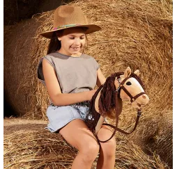 Tootiny HOPPIHORSE A4 beżowy koń na kiju 3+